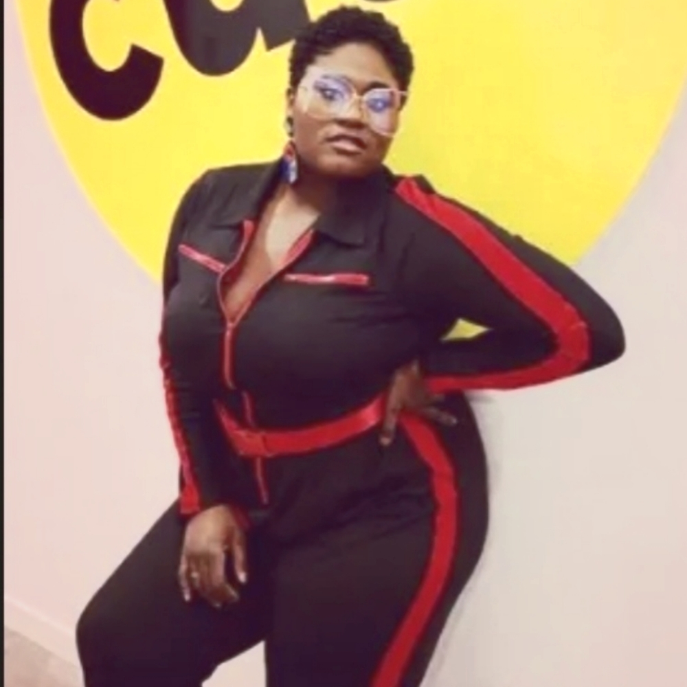 Fashion to Figure Racing Stripe Jumpsuit